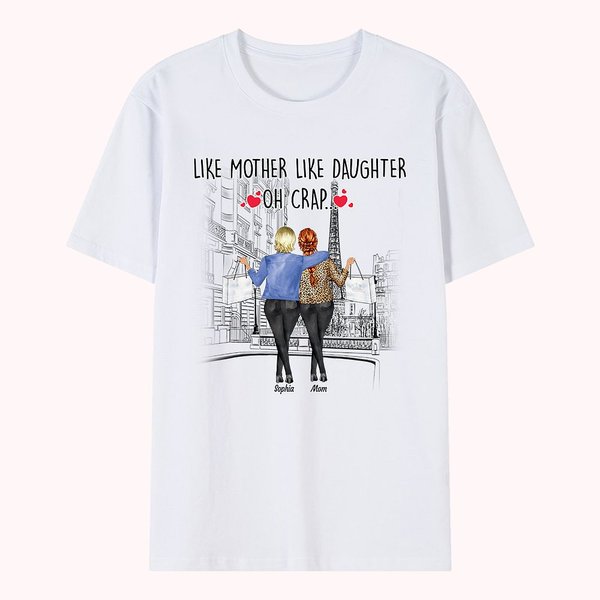 Family Mother Friend Daughter City Walk T-shirt
