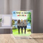 Personnalisé mère comme soeur amour pour toujours arbre fleur acrylique Plaque Memorial Day décorations de maison