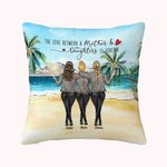 Personalized The Love Between a Mother and Daughter is Forever Throw Pillow Cover Gift for Mom Home Decoration