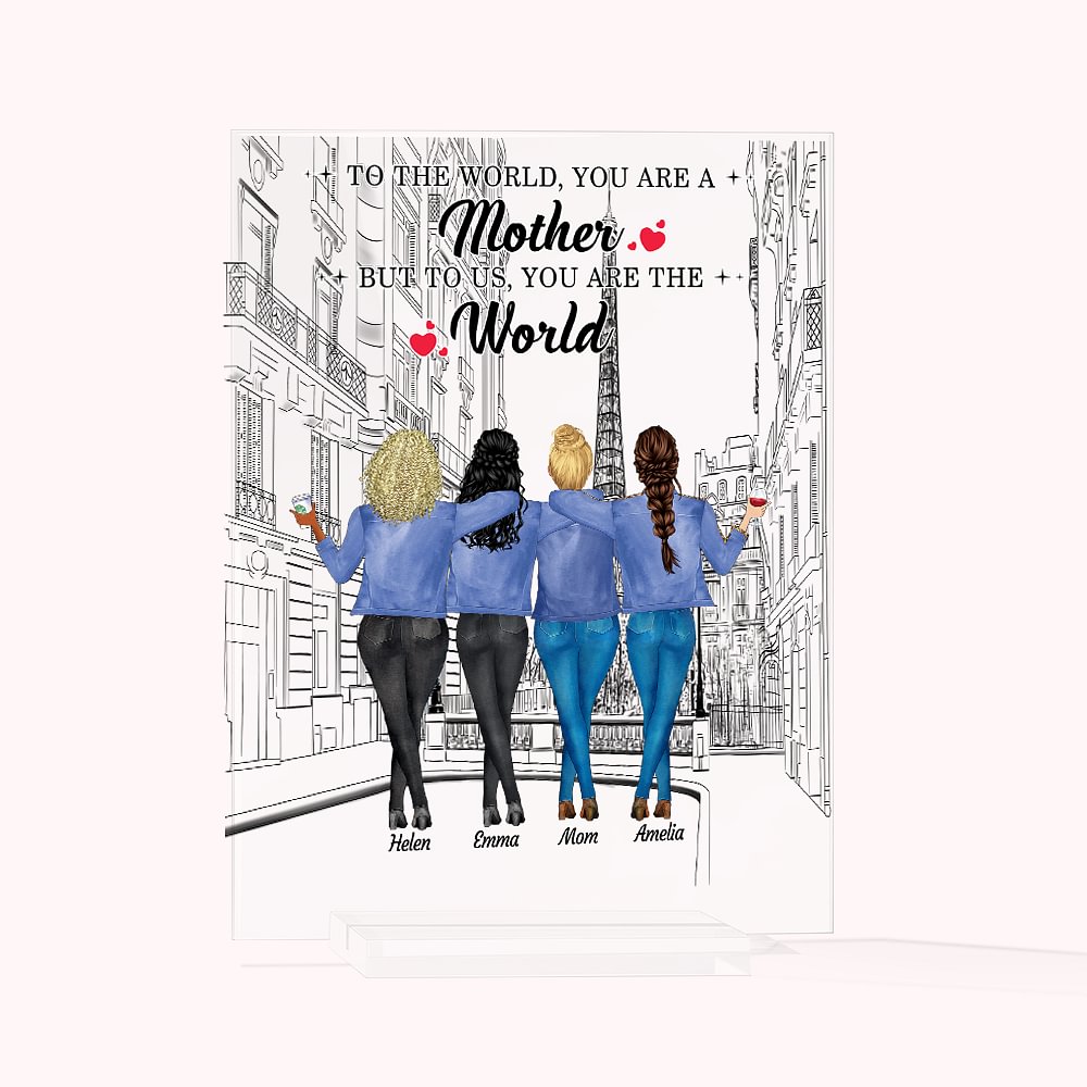 Personnalisé Meilleure Mère Forever Love Pairs Plaque Acrylique Anniversaire Décoration Acrylique