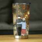 Personalized Old Couple No Miatter How Old You Are Still in Love Fall Leaves 20oz Tumbler Birthday for Hot and Cold Drinks