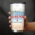 Gepersonaliseerde I'm Keeping You Forever Yours Iceberg Bekijk dit paar op stoelen 20oz Tumbler Couple Gift dagelijks gebruik