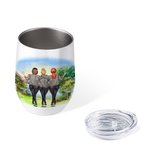 Personalized Like Mother Like Daughter 12oz Wine Tumbler Gift for Mother's Day Christmas Day