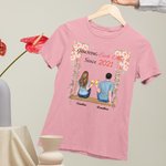 Maglietta personalizzata di coppia Cheer Love Story Swinging Together Compleanno Sport