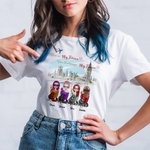 Personalized Girlfriend Friendship Travel Airplane T-shirt Birthday Daily Wear