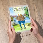 Personalizzato migliore mamma figlie viaggio collina lago placca acrilica compleanno scrivania ornamento