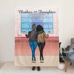 Manta de compras personalizada para madre e hija Mejor amiga para siempre Regalo para ella el Día de la Madre Acción de Gracias