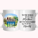 Personalised To The World You Are A Mother White Ceramic Mug Mothers Day Gifts Coffee Mug for Office and Home