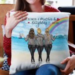 Personalizzato L'amore tra una madre e una figlia è per sempre Gettare la copertina del cuscino Miglior regalo per la madre Decorazione domestica