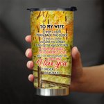 Personalized I Love You My First Love Maple Leaves Old Couple 20oz Tumbler Birthday Valentine's Day Daily Use