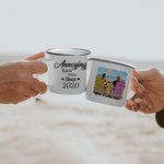 Personalizzato fastidioso l'un l'altro coppia Sunny Day vacanza smalto Mug Natale forte di lunga durata