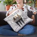 Gepersonaliseerde Forever Love Moeder en Dochters Shopping Day Kussenhoes Sofa Decor