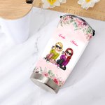 Henkilökohtainen Besties kukat vierekkäin tai mailia Apart Besties aina liitetty 20oz Tumbler lahja paras ystävä