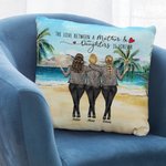 Personalized The Love Between a Mother and Daughter is Forever Throw Pillow Cover Gift for Mom Home Decoration