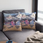 Henkilökohtainen rakkaus runo rakastan sinua Snow Mountain Scenery Holiday Throw tyynyn kansi vuosipäivä lahja sohva sisustus