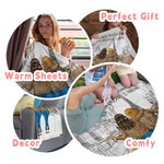 Personalisierte The Love Between A Mother and Daughter Is Forever Decke, weich und warm, Muttertag, Frauentag