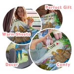 Coperta personalizzata Like Mother Like Daughter Sweet Go Outside Regalo super morbido per la festa della mamma e del ringraziamento