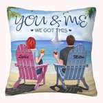 Henkilökohtainen sinun ja minun saimme tämän parin vapaa-aika kesäloma heittää tyynyn kansi syntymäpäivälahja sohva sisustus