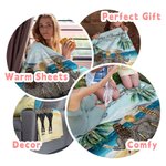 Personalisierte Decke für Mutter und Tochter, beste Freundin, für immer, Kokosnusspalme, superweich, Muttertag, Erntedankfest, Geschenk