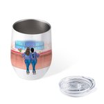Personalised Mother And Daughter Forever Linked Together Wine Tumbler Suitable for Hot and Cold Liquids Mother's Day Gift