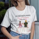 Gepersonaliseerd Man en Vrouw Reispartners Eeuwige Liefde T-shirt Valentijnsdag