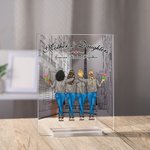 Placca acrilica personalizzata Madre e figlia per sempre legate insieme Decorazione acrilica per la festa della mamma