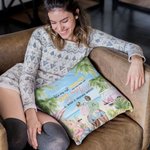 Personalizzato We're Sage and Hood Besties Best Friends Beach View Throw Pillow Cover Friend Gift Bedroom Decor