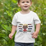 Personalized Girl Boy Headshot Tag Wall Sign Childlike Elements Kid T-shirt School Season  Daily Wear