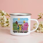 Gepersonaliseerde Jij en Ik We Hebben Deze Zonnebloem Koppel Emaille Mok met Handvat Kerst Verjaardag Gifts