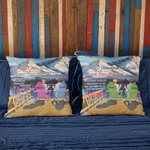 Henkilökohtainen rakkaus runo rakastan sinua Snow Mountain Scenery Holiday Throw tyynyn kansi vuosipäivä lahja sohva sisustus
