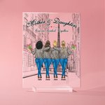 Placca acrilica personalizzata Madre e figlia per sempre legate insieme Decorazione acrilica per la festa della mamma