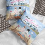 Personalizzato We're Sage and Hood Best Friends Throw Pillow Cover Regalo Bestie per le donne per il soggiorno