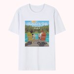 Personalisiertes Reisepartner-T-Shirt für Ehemann und Ehefrau als Geschenk für Sie und Ihn