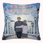 Gepersonaliseerde You Are The Only One Koppel Grootouders Kussenhoes Verjaardag Home Decoratie