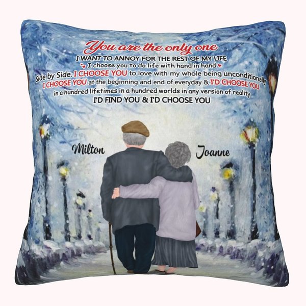 Gepersonaliseerde You Are The Only One Koppel Grootouders Kussenhoes Verjaardag Home Decoratie
