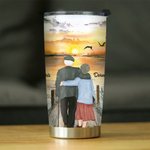 Personalised Lives Together the Things We Possessed Sunset 20 oz Tumbler for Hot and Cold Drinks Christmas Anniversary Gift