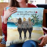 Personalized The Love Between a Mother and Daughter is Forever Throw Pillow Cover Gift for Mom Home Decoration