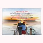 Henkilökohtainen I Love You Forever Old Couple Sunset Poster Kehyksetön maalaus Joulu Ystävänpäivä Syntymäpäivä Room Decoration