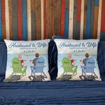 Henkilökohtainen aviomies ja vaimo Travel Partners for Life Luonto Loma heittää tyynyn kansi syntymäpäivälahja sohva sisustus