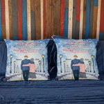 Personalized The Day I Met You I Love You Forever Throw Pillow Cover Anniversary Wedding Gift for Living Room