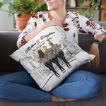 Personalizzato Madre e figlia per sempre legati insieme La Torre di Parigi Throw Pillow Cover Miglior regalo per la madre Divano Decor