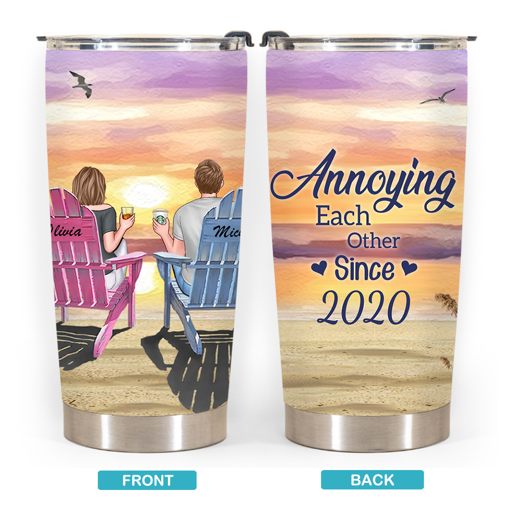 Annoying Each Other - Personalized Auto Sunshade - Gift For Couples, Husband Wife