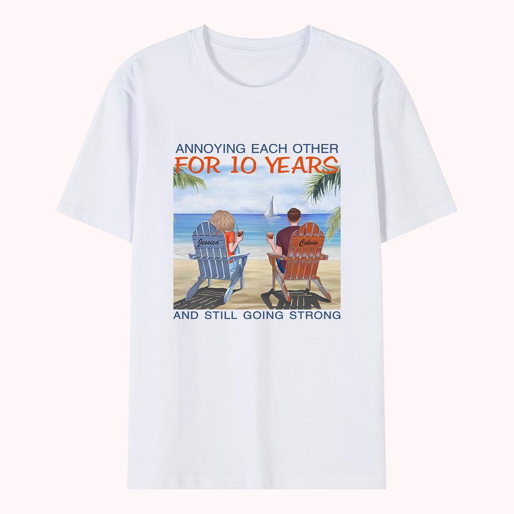 T-shirt de voyage personnalisé ennuyeux les uns les autres pendant des années
