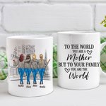 Personalized To The World You Are A Mother Shopping White Ceramic Mug  Birthday Gifts for Mom