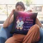 Personalized Not Sisters By Blood But Sisters by Heart Best Friends at Bar Throw Pillow Cover Gift for Friend Sofa Decor