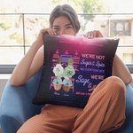 Gepersonaliseerd We're Sage and Hood Besties Best Friends at Bar Kussenhoes Vriendschap Cadeau Slaapkamer Decor