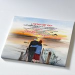 Henkilökohtainen I Love You Forever Old Couple Sunset Poster Kehyksetön maalaus Joulu Ystävänpäivä Syntymäpäivä Room Decoration