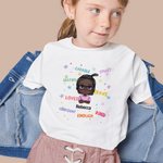 Personalisiertes T-Shirt mit verschiedenen Grüßen für den Schulanfang, Mädchen, Junge, Kind, Abschlussgeschenk