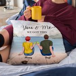 Personalised Couple Dating You and Me Drinks Throw Pillow Cover Couple Gifts Bedroom Decor