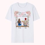 Cadeau d'anniversaire de t-shirt personnalisé pour couple Swing Love pendant de nombreuses années